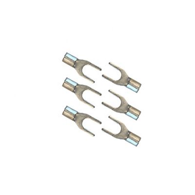 Cold Pressed Non Insulated Spade Terminal TU Naked Brass U Shape Cable