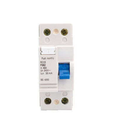 เบรกเกอร์กระแสไฟฟ้าตกค้างชนิดแม่เหล็กไฟฟ้า 4 ขั้ว 63A 30ma RCCB