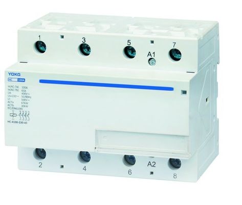 4 ตะกั่ว บ้าน AC Contactor สําหรับ -25 °C- 40 °C อุณหภูมิแวดล้อมและ 50/60Hz