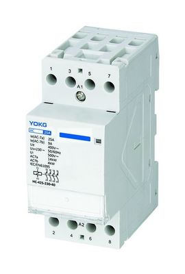 4 ตะกั่ว บ้าน AC Contactor สําหรับ -25 °C- 40 °C อุณหภูมิแวดล้อมและ 50/60Hz