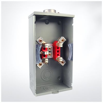 กล่องมิเตอร์ไฟฟ้า 1 เฟส 200amp ซ็อกเก็ตมิเตอร์ฐานสี่เหลี่ยม